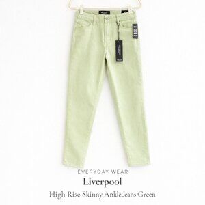 Liverpool High Rise Skinny Ankle Jeans Green Moss NWT Womens 4 27